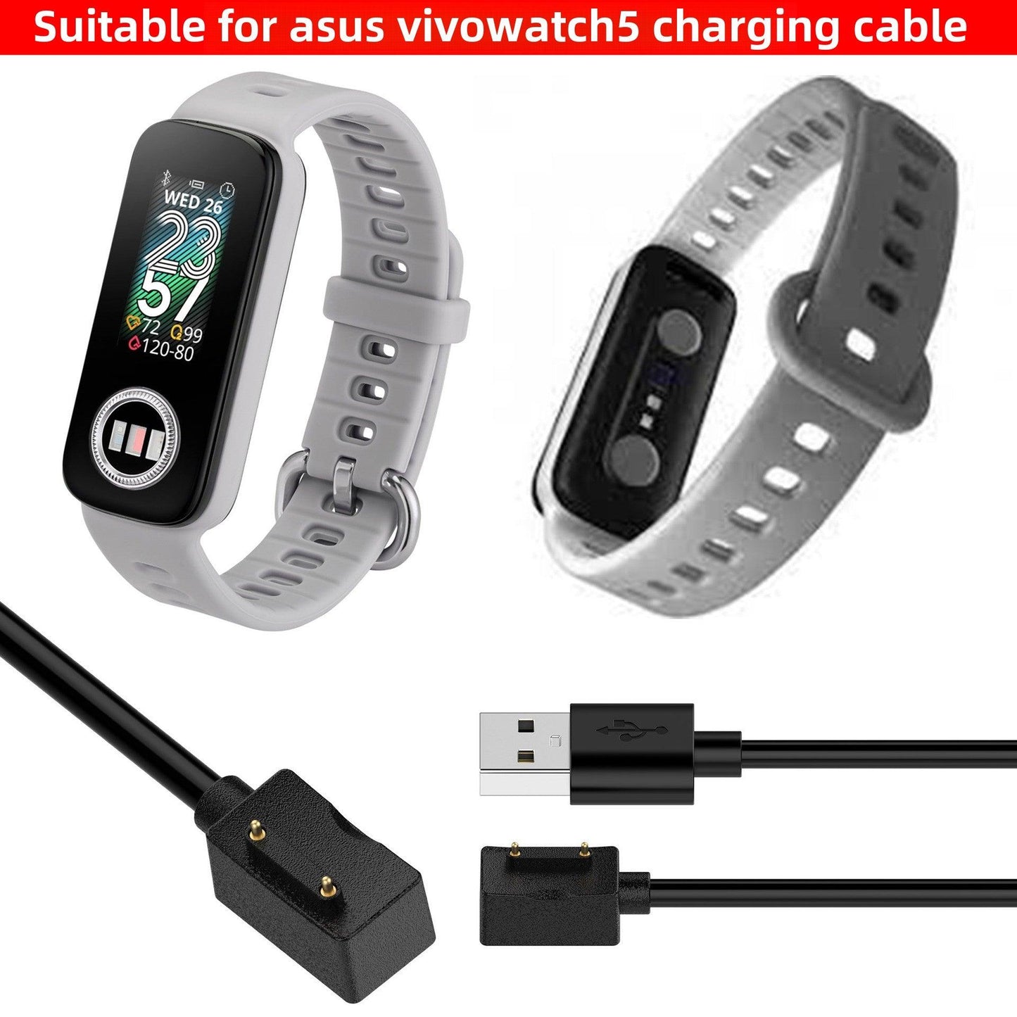 Compatible with ASUS VivoWatch5 AERO Charger ASUS Bracelet HC-C05 Charging Cable