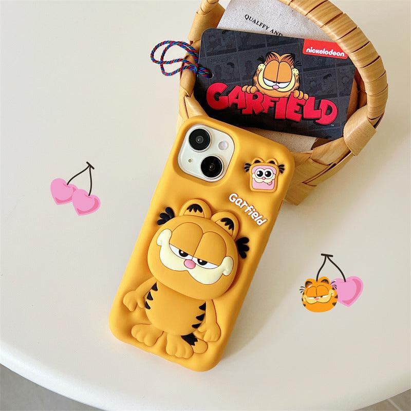 Coffee Cat Silicone Holder Phone Case