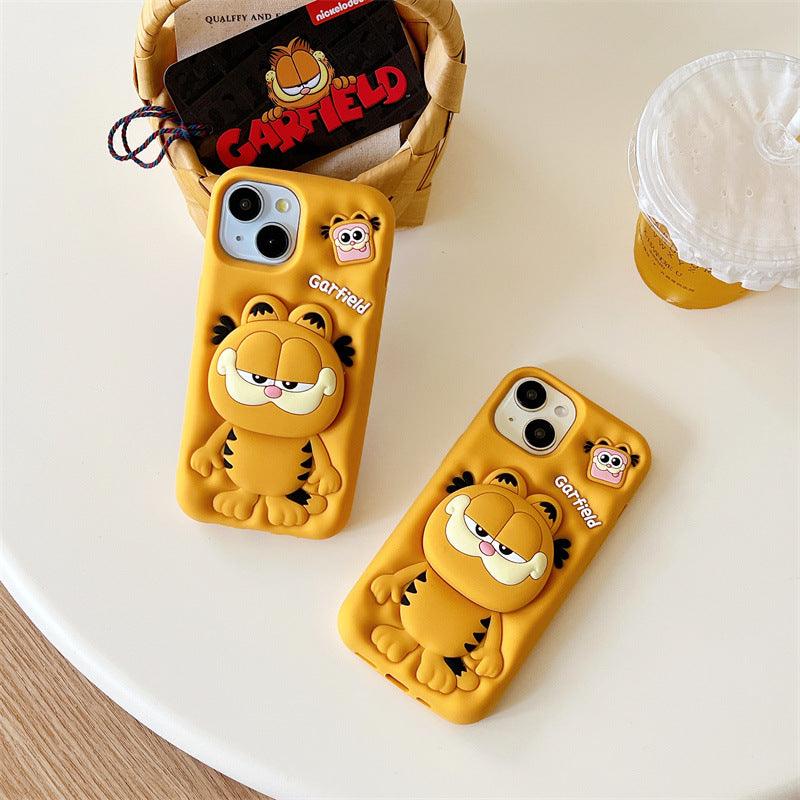 Coffee Cat Silicone Holder Phone Case