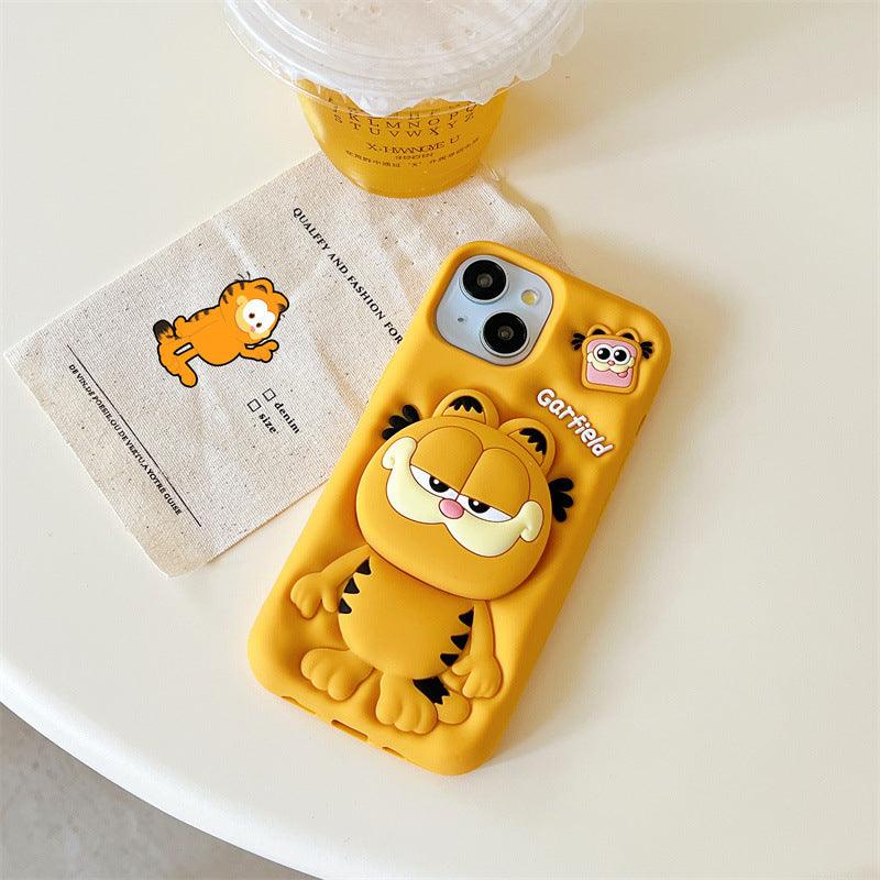 Coffee Cat Silicone Holder Phone Case