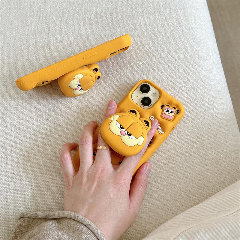 Coffee Cat Silicone Holder Phone Case