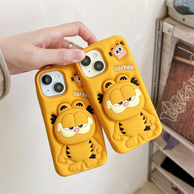 Coffee Cat Silicone Holder Phone Case