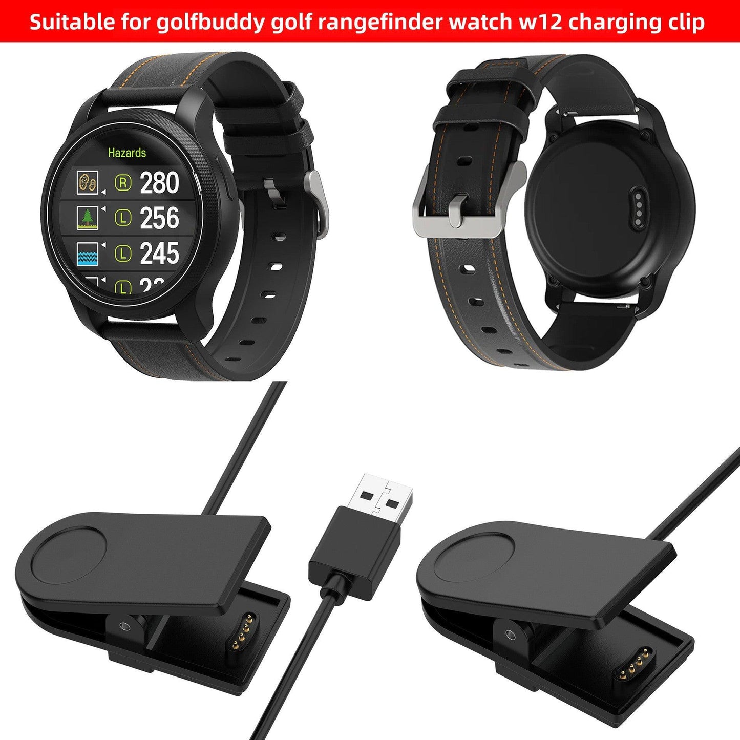 Golf Buddy W12 Charging Cable W12 Charging Clip Charger