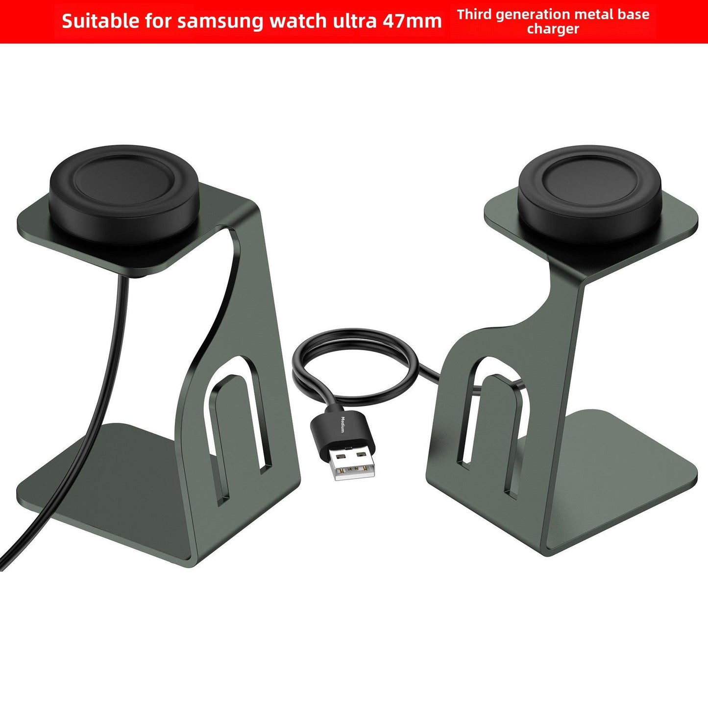 Compatible Samsung Galaxy Watch7 Metal Stand Ultra Aluminum Alloy Charger Dock